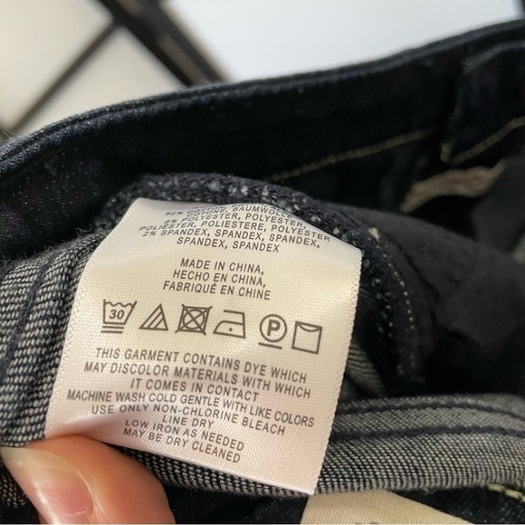 [31] Pilcro & Letterpress Superscript Hi Rise Flare Leg Dark Wash Denim Jean - Picture 14 of 16